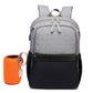 MACHINE BIRD Diaper Bag With USB The Store Bags grey with black 