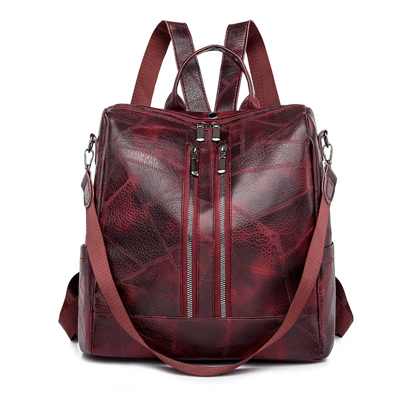 Mochila antirrobo para mujer piel