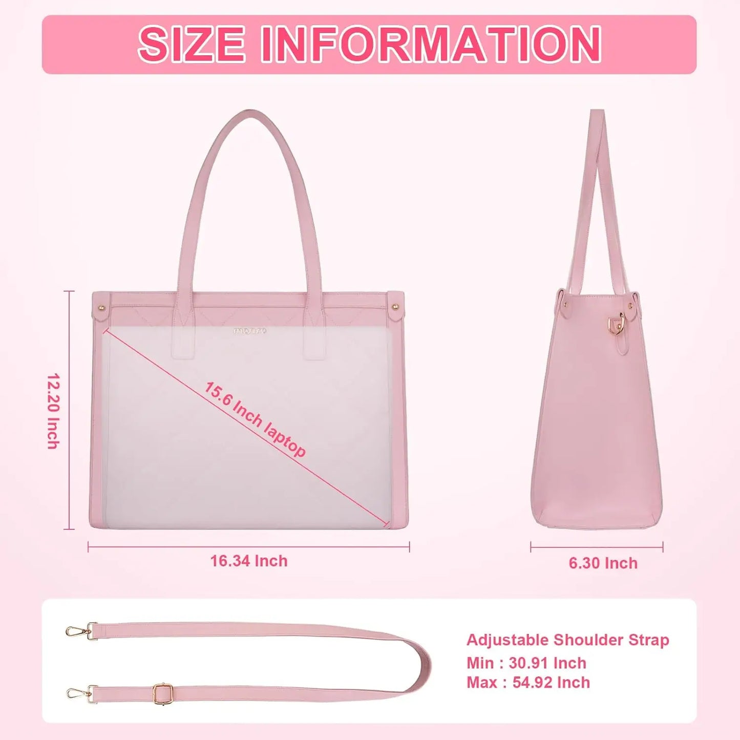 Large Zip Top Tote Bag