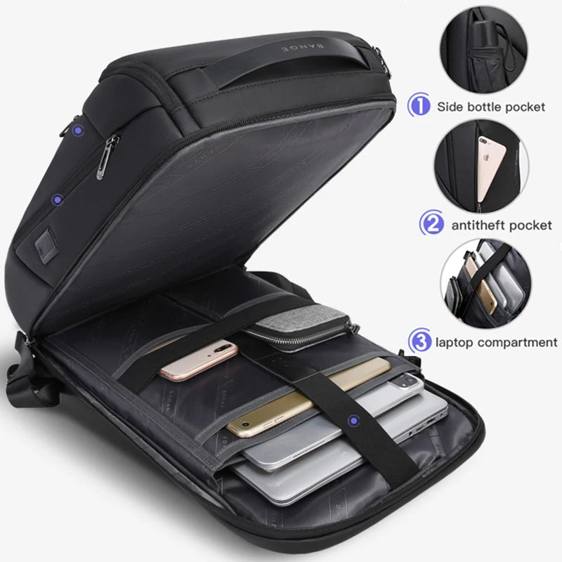 Top Open Rucksack Men's Top Opening Laptop Backpack | The Store Bags
