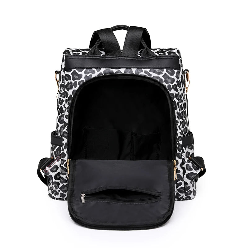 Black Leopard Backpack Purse The Store Bags 