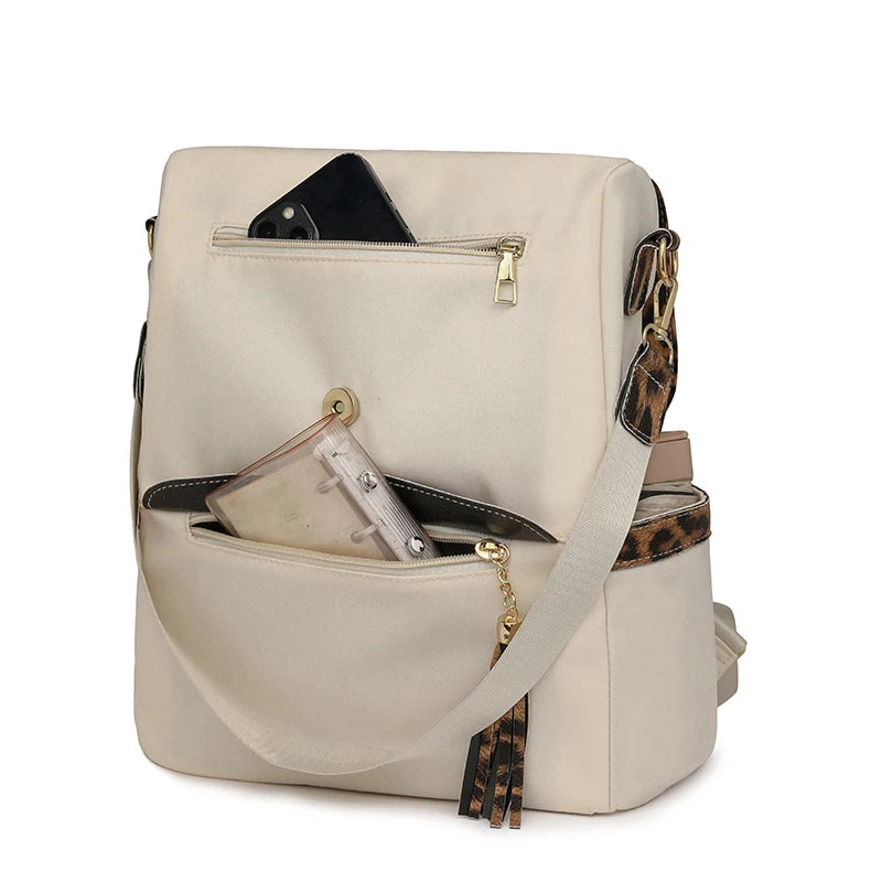 Cheetah Print Backpack Purse
