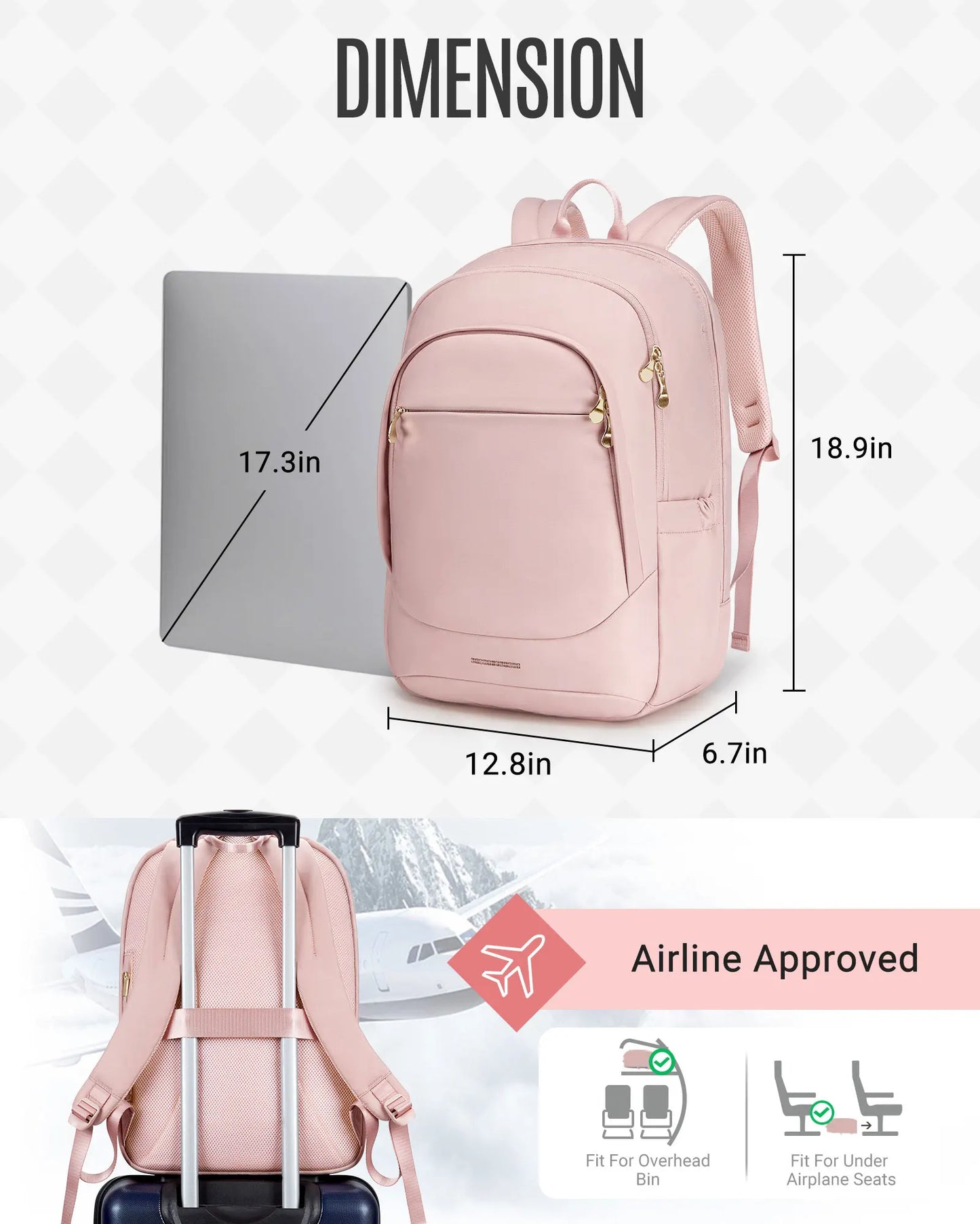 17 Laptop Backpack Women's