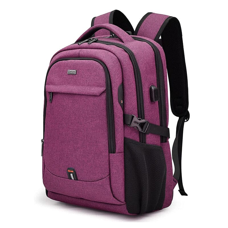 Business Laptop Backpack With USB 17-inch The Store Bags Hot Rose Red 17 Inches 