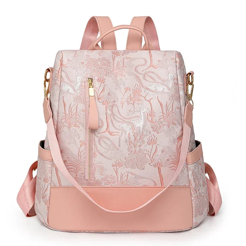 Leather Travel Backpack Anti Theft – The Store Bags