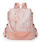 Mochila de cuero mujer antirrobo
