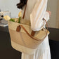 Large Straw Summer Handbag