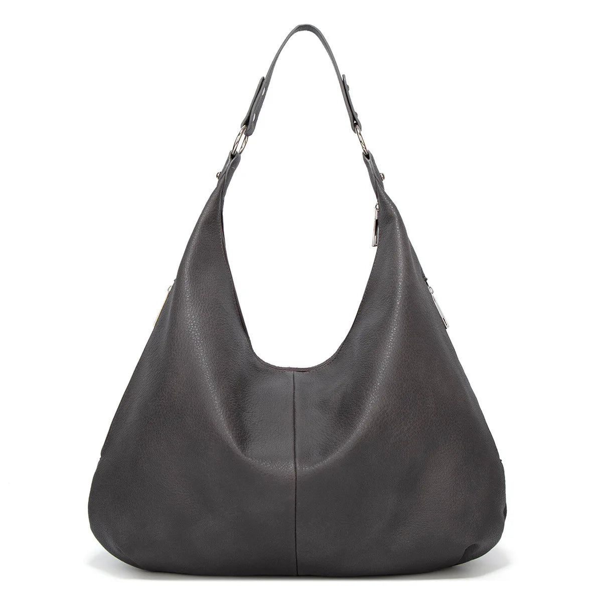 Black Leather Hobo Shoulder Bag The Store Bags C Dark Gray 