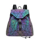 Geometric Drawstring Backpack