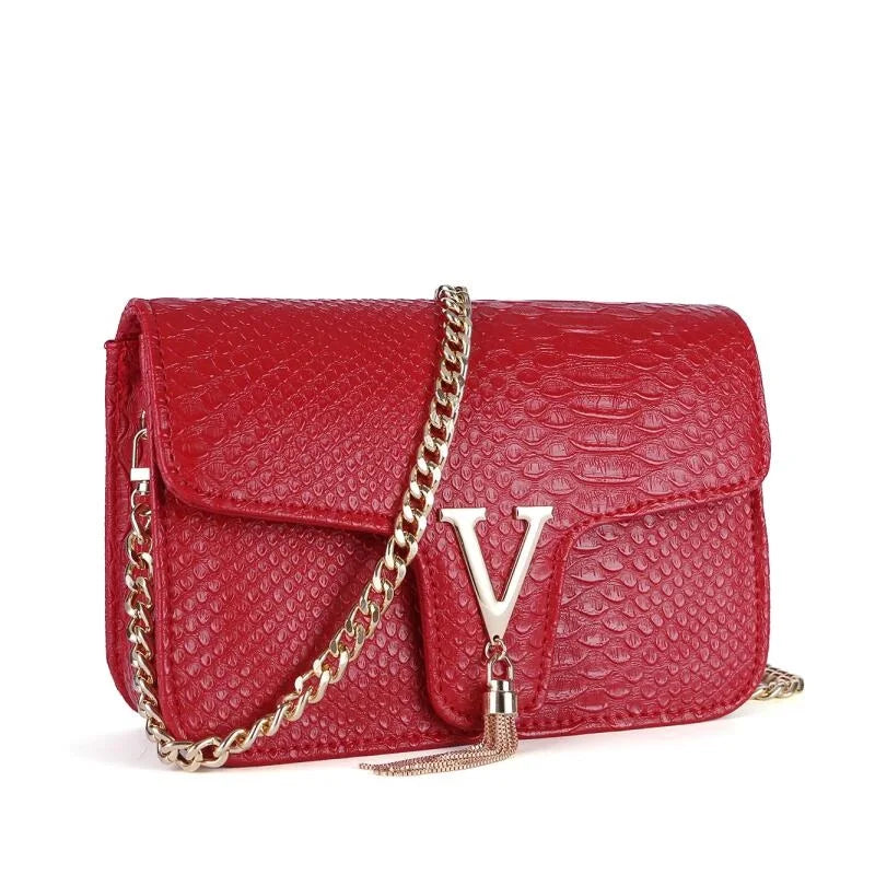 Square Leather Purse The Store Bags red 1 