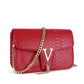 Square Leather Purse The Store Bags red 1 