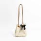 Straw Basket Bag With Drawstring Closure The Store Bags A 