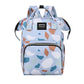 Floral Print Backpack Diaper Bag