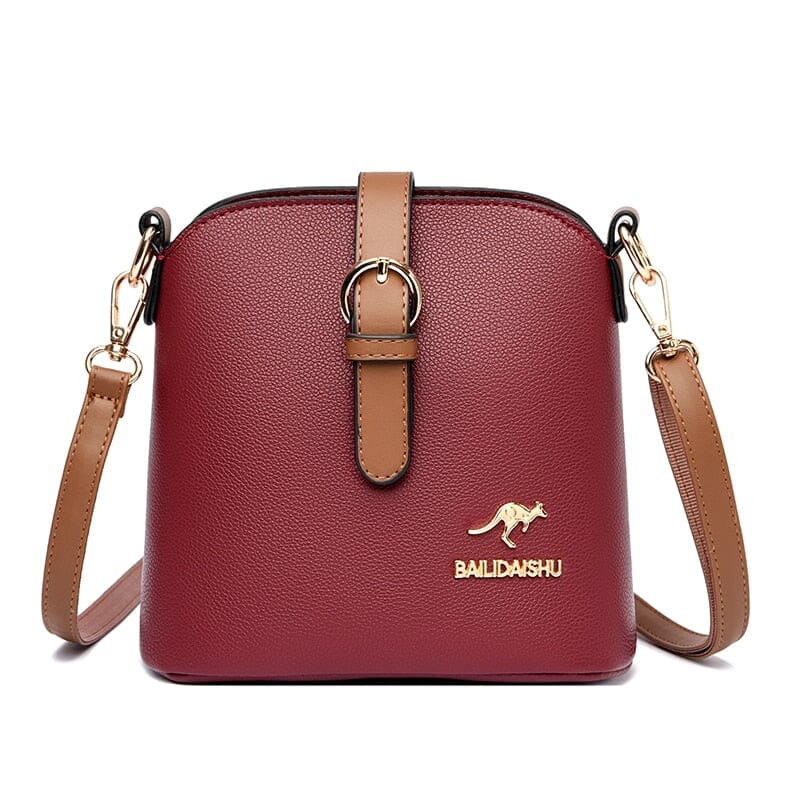 Buckle Purse The Store Bags Wine Red-1 