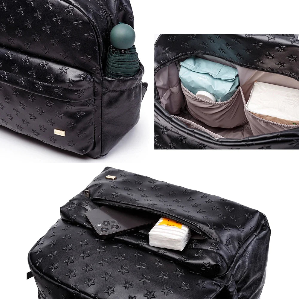 Diaper Bag Vegan Leather