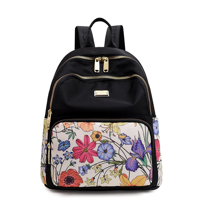 Floral Backpack Purse Concealed Carry The Store Bags White tulips 