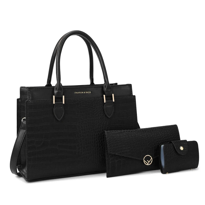 Large Zip Top Tote Bag The Store Bags Black 