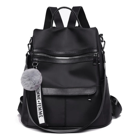 Bolso mochila casual antirrobo mujer
