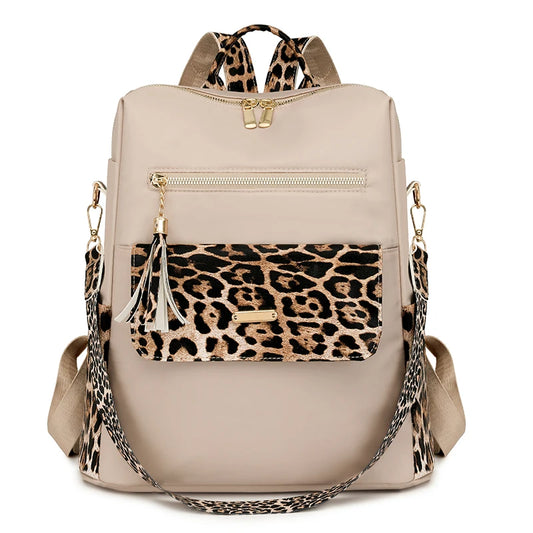 Cheetah Print Backpack Purse