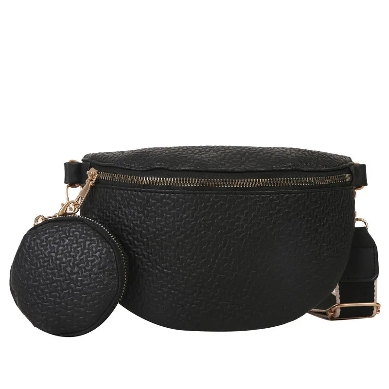 Leather Crossbody Belt Bag The Store Bags black 