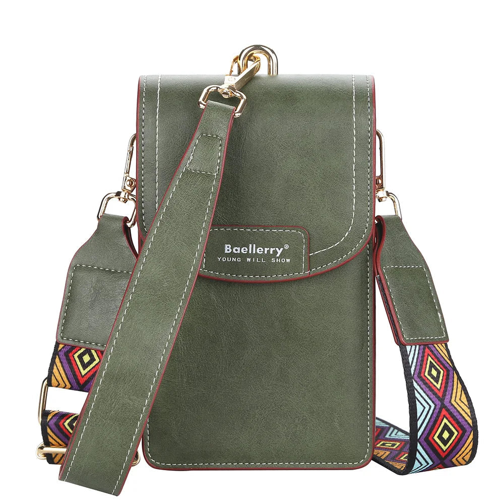 Small Leather Crossbody Bag For Phone The Store Bags green 