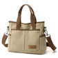 Large Zip Top Canvas Tote Bag