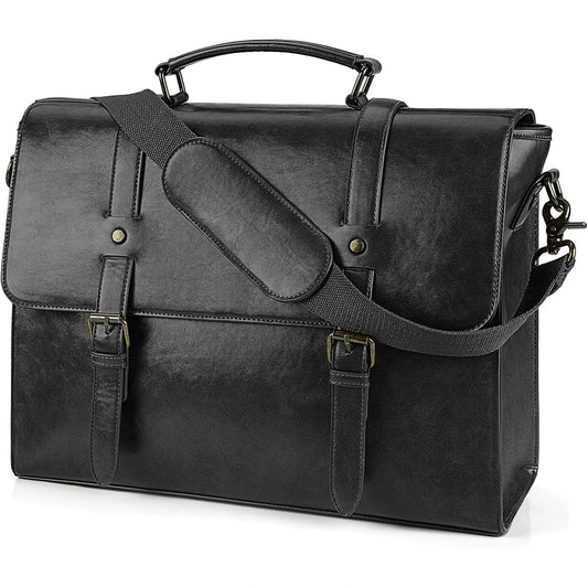 Leather Messenger Bag 15 Laptop