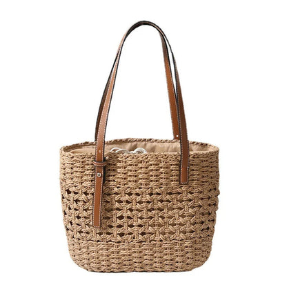 Woven Rattan Purse The Store Bags khaki 