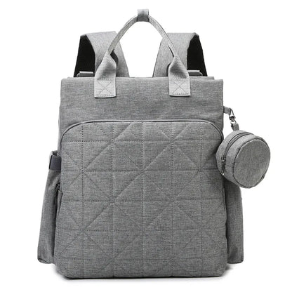 Quilted Nylon Diaper Bag