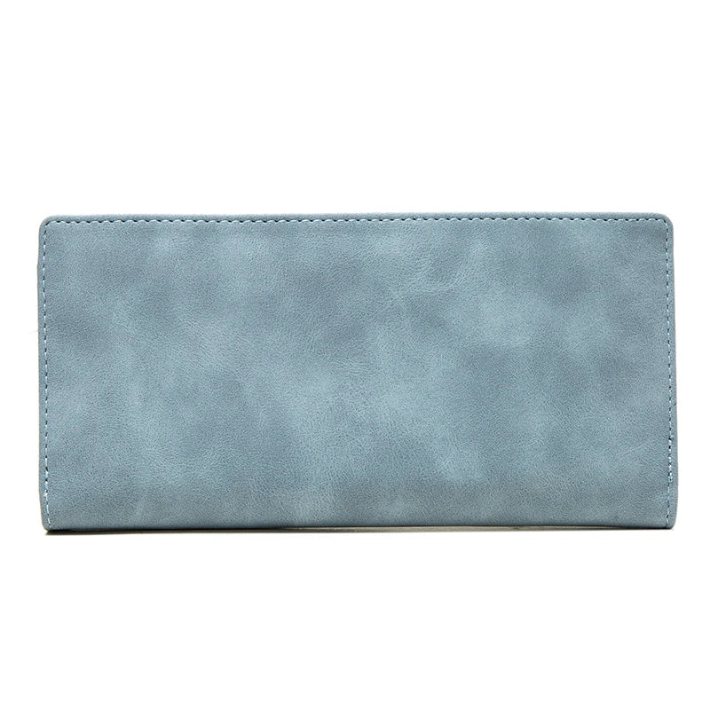 Cartera plegable con solapa para mujer