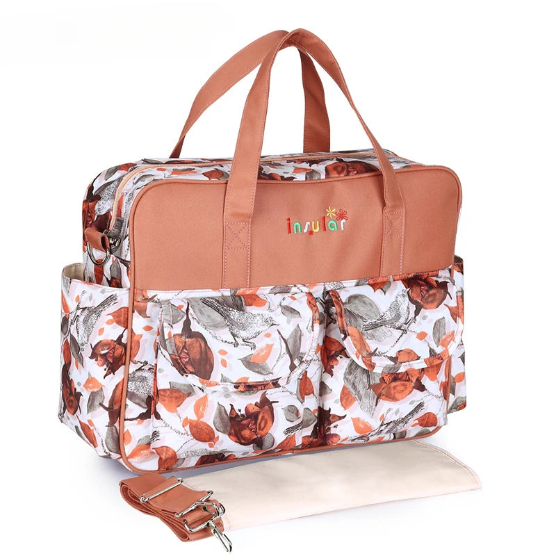 Floral Diaper Bag Tote