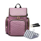 Backpack Diaper Bag With Phone Charger The Store Bags pinkish purple w mat 