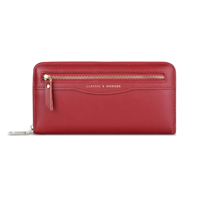 Leather Zip Purse The Store Bags Red 
