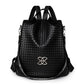 Braided Leather Backpack The Store Bags black 