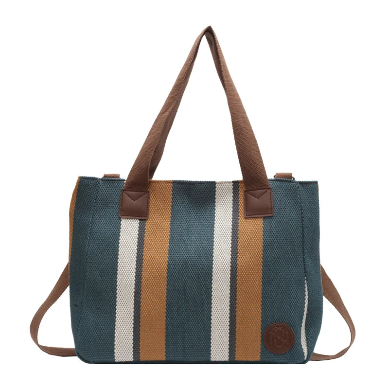 13 inch Canvas Tote The Store Bags Blue 