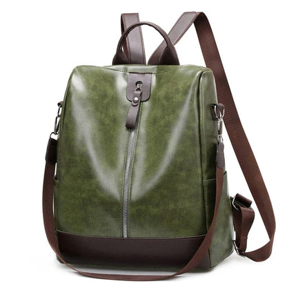 Anti Theft Backpack Purse Leather The Store Bags Green 