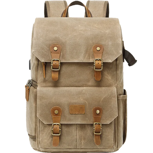 Brown Waxed Canvas Camera Bag The Store Bags Khaki CHINA 