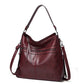 Bolso de hombro con piel