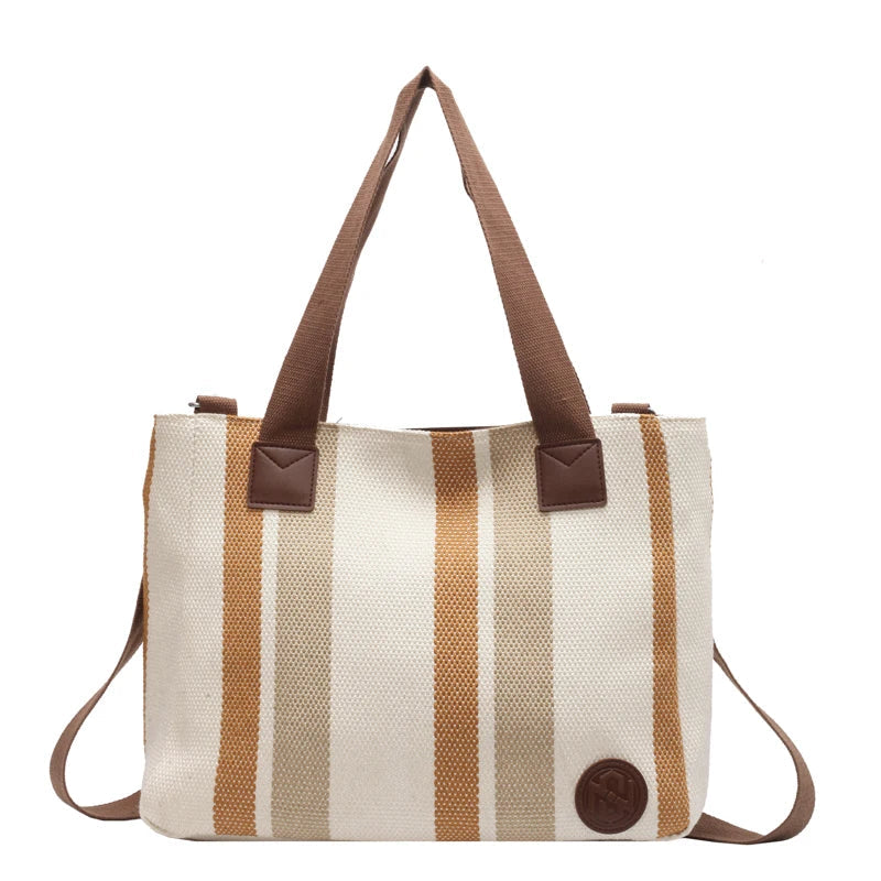 13 inch Canvas Tote The Store Bags Beige 