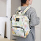 Floral Print Backpack Diaper Bag