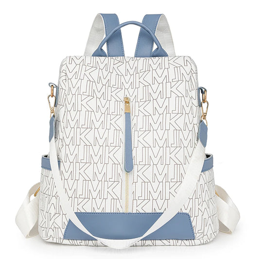 Leather Travel Backpack Anti Theft