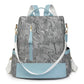 Mochila de cuero mujer antirrobo