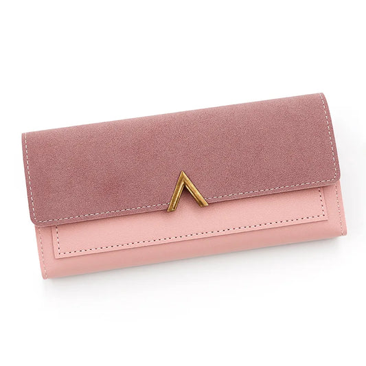 Pink Long Bifold Wallet