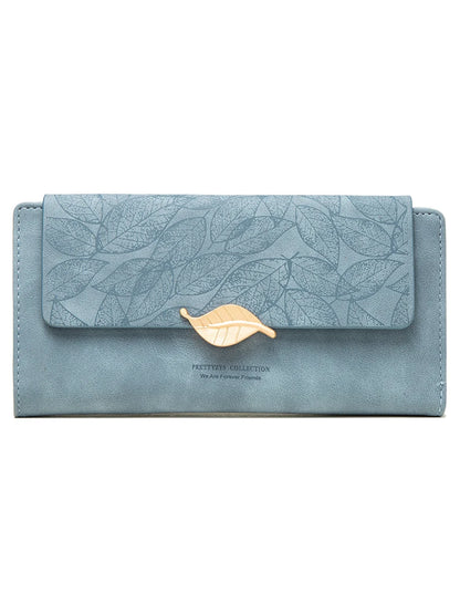 Cartera plegable con solapa para mujer