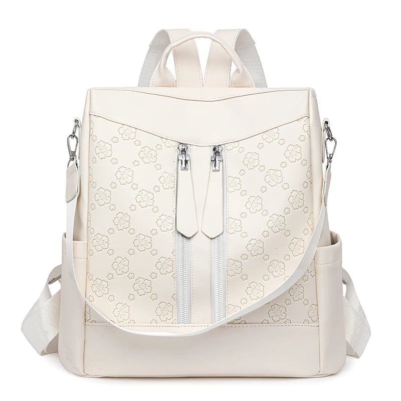 Leather Anti Theft Backpack Purse
