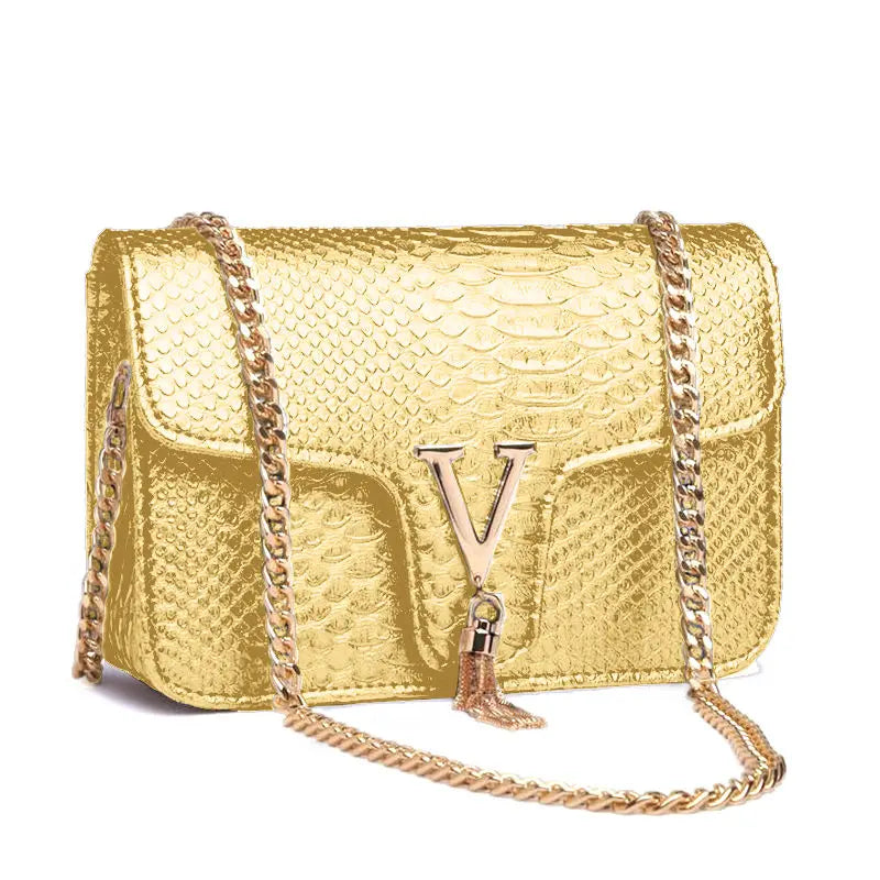 Square Leather Purse The Store Bags golden 