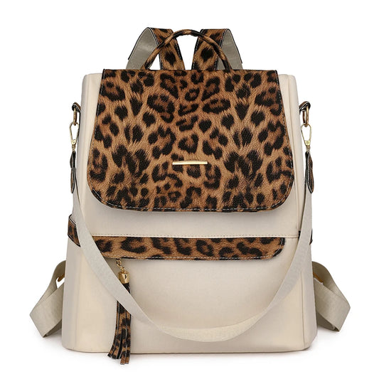 Cheetah Print Backpack Purse