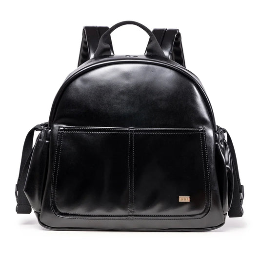 Vegan Leather Diaper Bag Backpack