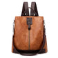 Theft Proof Faux Leather Backpack