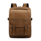 Black Leather Backpack 15 inch Laptop